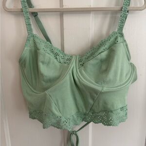 Colsie Mint Lace Bralette